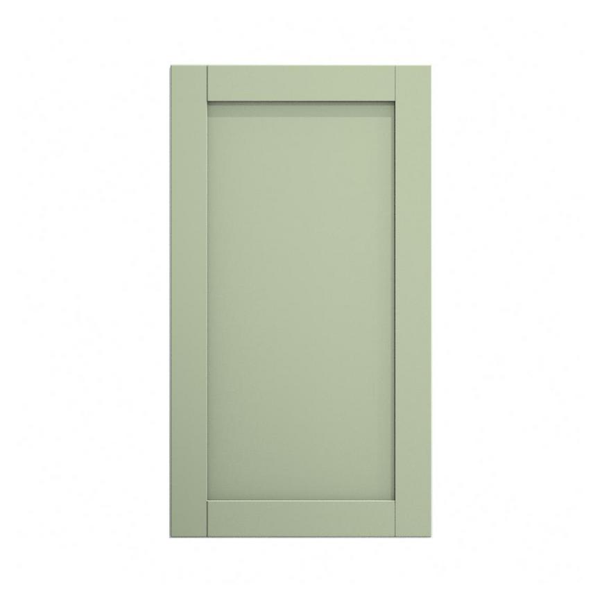 Witney Reed Green 500mm x 900mm Tall Door Front Shown Closed from the Front as a Single Door
