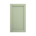 Witney Reed Green 500mm x 900mm Tall Door Front Shown Closed from the Front as a Single Door