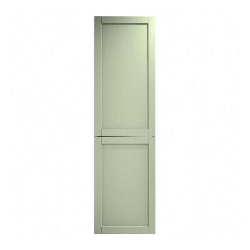 Witney Reed Green 600mm x 1171mm Appliance Door Shown Closed from the Front as Part of an Appliance Tower Unit