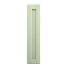 Witney Reed Green 200mm x 900mm Tall Door Shown Closed from the Front