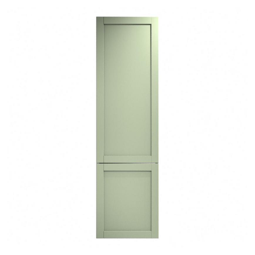 Witney Reed Green 600mm x 1400mm Appliance Door Shown Closed from the Front as Part of an Appliance Tower Unit