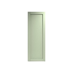 Witney Reed Green 500mm x 1400mm Tall Larder Door Shown from the Front as a Single Door