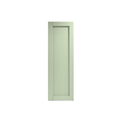 Witney Reed Green 400mm x 1200mm Full Height Larder Door Shown from the Front as a Single Door