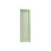Witney Reed Green 400mm x 1200mm Full Height Larder Door Shown from the Front as a Single Door