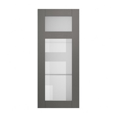 Halesworth Charcoal 500 Panelled Glass Dresser Door