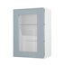 Halesworth Dusk Blue 500 Full Height Glass Door Open