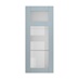 Halesworth Dusk Blue 500 Panelled Glass Dresser Door