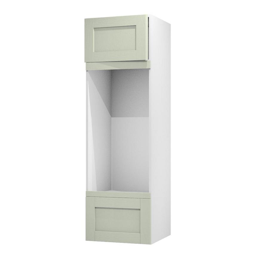 Halesworth Sage Green 600 Appliance Tower Door Open 437mm