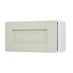 Halesworth Sage Green 600 Integrated Microwave Topbox Door Open