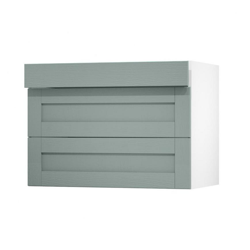 Halesworth Seafoam 1000mm x 160mm Drawer Shown Open at an Angle as Part of a Drawer Unit