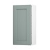 Halesworth Seafoam 450mm x 900mm Tall Door Front Shown Open at an Angle as a Single Door