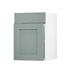 Halesworth Seafoam 500mm x 557mm Door Front Shown Open at an Angle as Part of a Door and Drawer Unit
