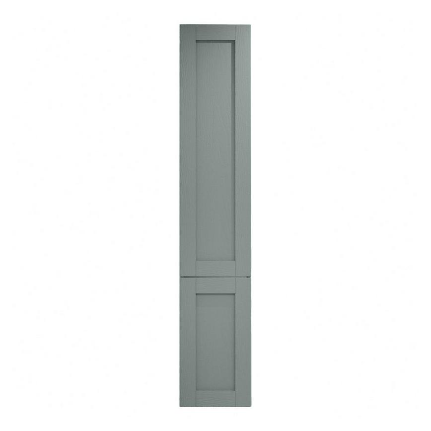 Halesworth Seafoam 400mm x 1400mm Tall Larder Door Shown Closed from the Front as part of a Full Larder Unit