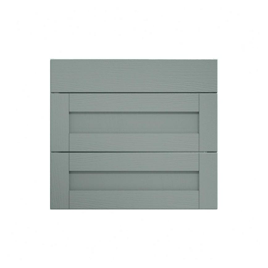 Halesworth Seafoam 800mm x 160mm Drawer Front Shown Closed as Part of a Full Drawer Unit