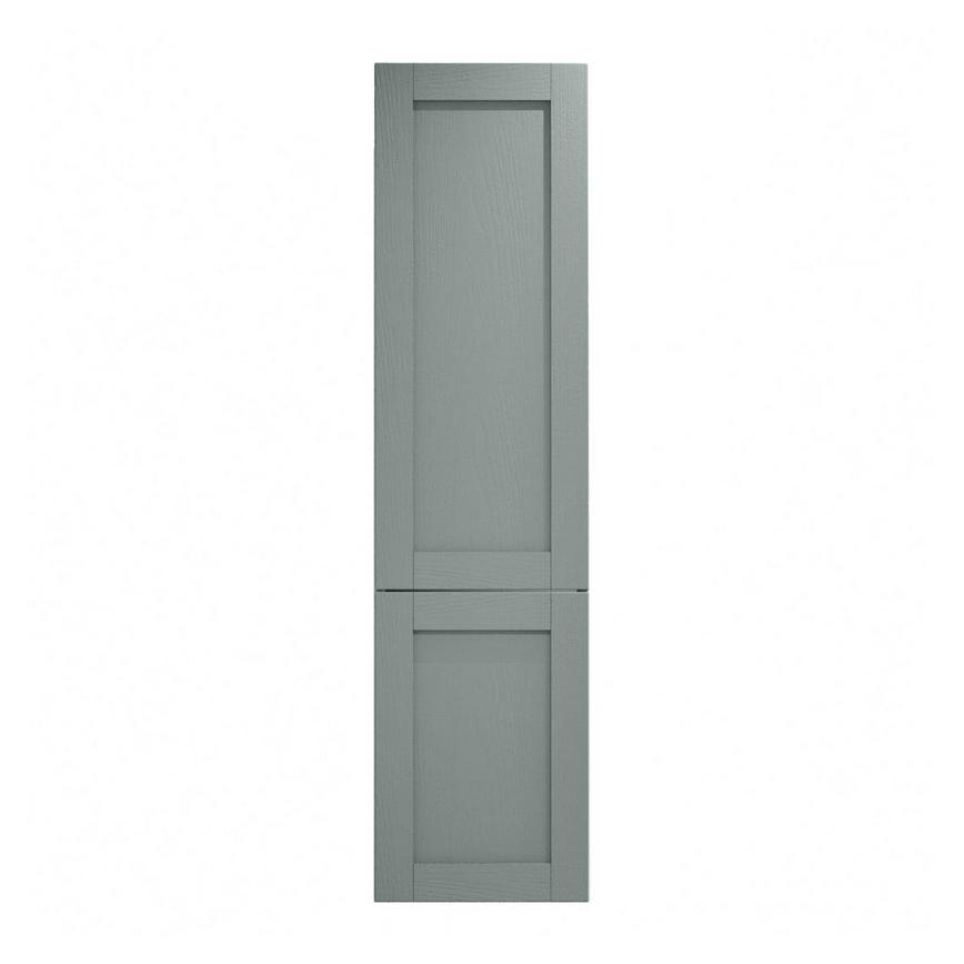 Halesworth Seafoam 500mm x 1220mm Full Height Larder Door Shown Closed from the Front as Part of a Full Larder Unit