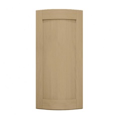Halesworth Oak 600mm x 310mm Tall Curved Door Shown Closed from the Front as a Single Door