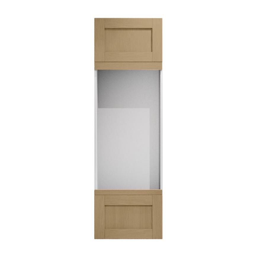 Halesworth Oak 600mm x 437mm Appliance Door Shown Closed from the Front as part of a Appliance Tower Unit