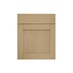 Halesworth Oak 600mm x 557mm Door Front Shown Closed from the Front as Part of a Door and Drawer Unit