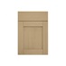 Halesworth Oak 500mm x 557mm Door Front Shown Closed from the Front as Part of a Door and Drawer Unit