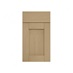 Halesworth Oak 400mm x 557mm Door Front Shown Closed from the Front as Part of a Door and Drawer Unit