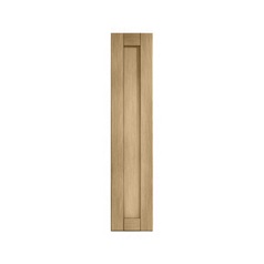 Halesworth Oak 300mm x 1400mm Tall Larder Door Shown Closed from the Front as a Single Door