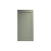 Halesworth Reed Green 600mm x 1171mm Appliance Door Shown Closed from the Front as a Single Door