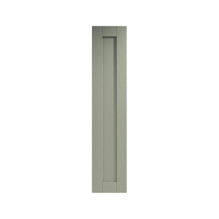 Halesworth Reed Green 300mm x 1400mm Tall Larder Door Shown Closed from the Front as a Single Door