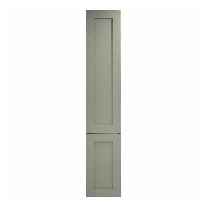 Halesworth Reed Green 400mm x 1400mm Tall Larder Door Shown Closed from the Front as part of a Full Larder Unit