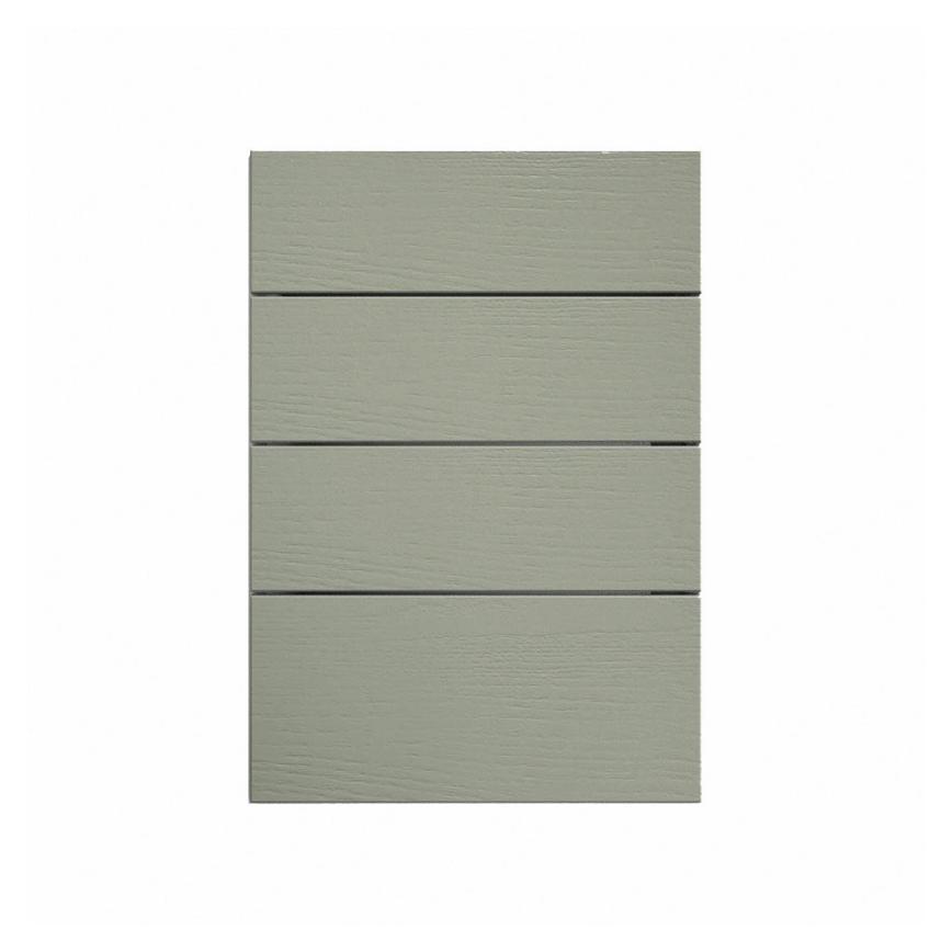 Halesworth Reed Green 500mm x 160mm Drawer Front Shown Closed from the Front as Part of a Full Drawer Unit