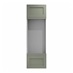 Halesworth Reed Green 67mm x 600mm Filler Panel Shown from the Front as Part of an Appliance Tower Unit