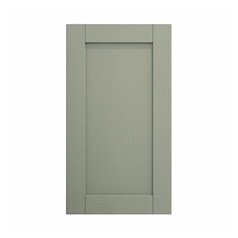 Halesworth Reed Green 500mm x 900mm Tall Door Front Shown Closed from the Front as a Single Door