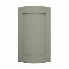 Halesworth Reed Green 720mm x 310mm Full Height Curved Door Shown Closed from the Front