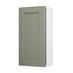 Halesworth Reed Green 450mm x 900mm Tall Door Front Shown Open at an Angle as a Single Door