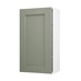Halesworth Reed Green 500mm x 900mm Tall Door Front Shown Open at an Angle as a Single Door