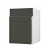 Halesworth Ash Green 500 Standard Door CAD Cut Out Angled Open Unit