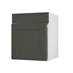 Halesworth Ash Green 600 Standard Door CAD Cut Out Angled Open Unit