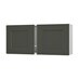 Halesworth Ash Green 1000 Tall Bridging Unit Doors (Pair) CAD Cut Out Angled Open Unit