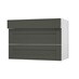 Halesworth Ash Green 1000 Drawer Front CAD Cut Out Angled Open Unit