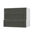 Halesworth Ash Green 900 Pan Drawer Front CAD Cut Out Angled Open Unit