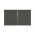 Halesworth Ash Green 800 Double Belfast Sink Door (Pair) CAD Cut Out Primary