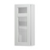 Bridgemere Dove Grey 500 Panelled Glass Dresser Door Open