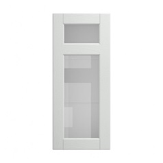 Bridgemere Dove Grey 500 Panelled Glass Dresser Door