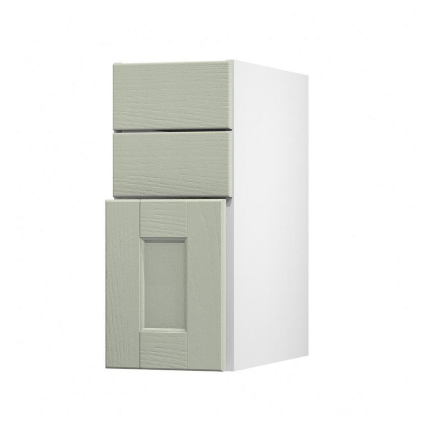Bridgemere Sage Green 300 Pan Drawer Door Open