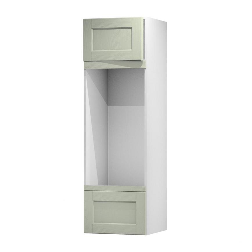Bridgemere Sage Green 600 Appliance Tower Door Open 437mm