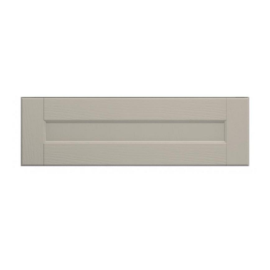 Bridgemere Pebble 900mm x 275mm Pan Drawer Front Shown Closed from the Front as Part of a Full Drawer Unit