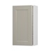 Bridgemere Pebble 500mm x 1182mm Clear Glass Panelled Dresser Door Shown Closed from the Front