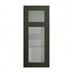 Frome Ash Green 500 Panelled Glass Dresser Door CAD Cut Out Primary