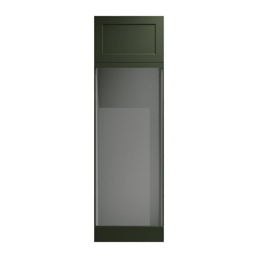 Frome Ash Green 141mm Appliance Tower Fascia CAD Cut Out Front Unit