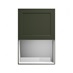 Frome Ash Green 600 Tall Integrated Microwave Topbox Door CAD Cut Out Front Unit