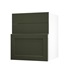Frome Ash Green 600 Hob Door Or Pan Drawer Front CAD Cut Out Angled Open Unit